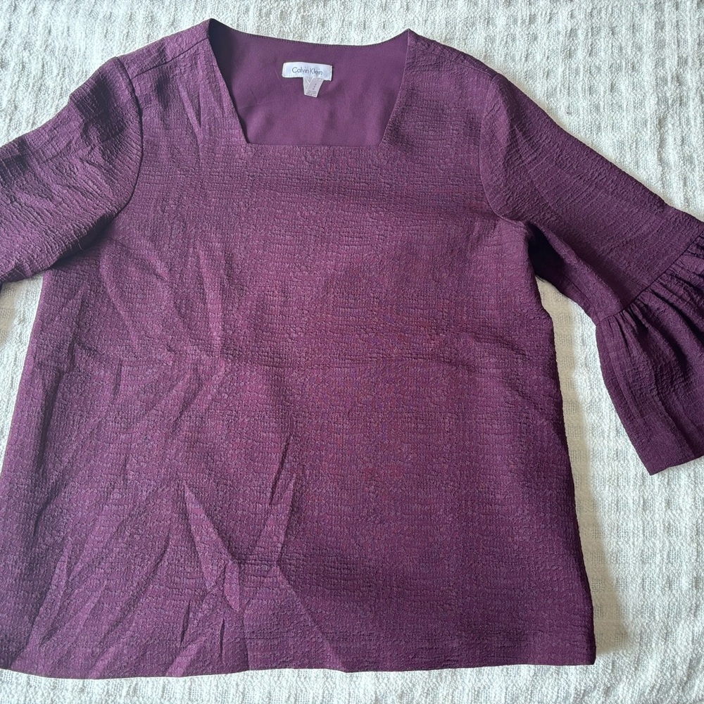 Calvin Klein Women's Plum Blouse